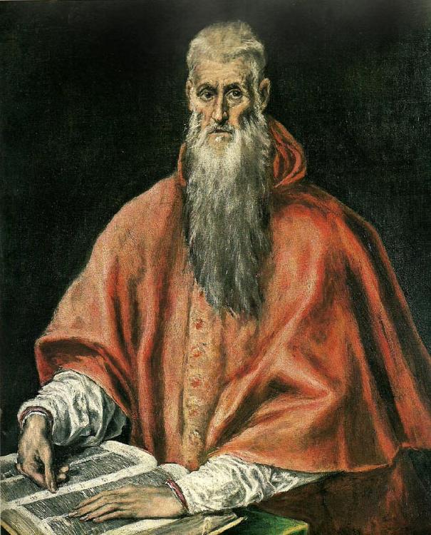 El Greco st. jerome as a cardinal oil painting image